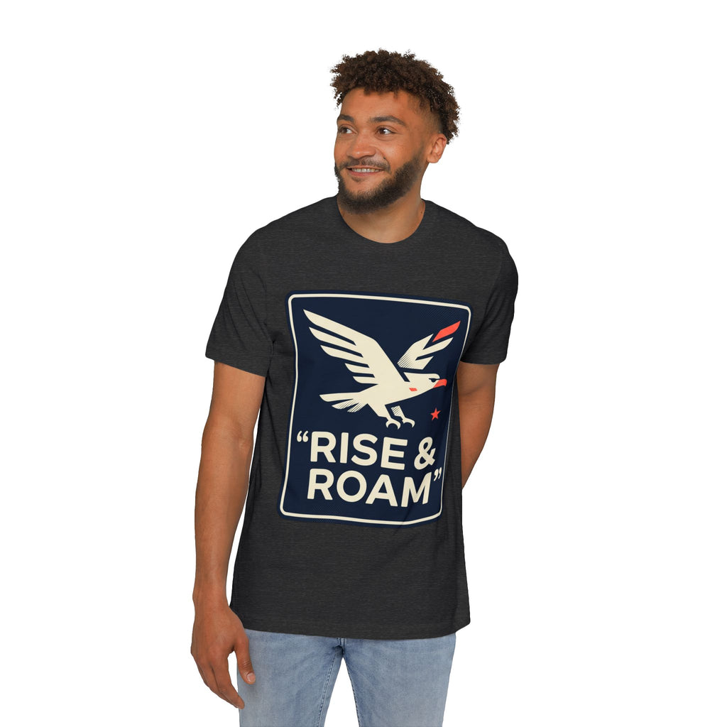 Rise & Roam Eagle T-Shirt — Vintage Americana Graphic Tee