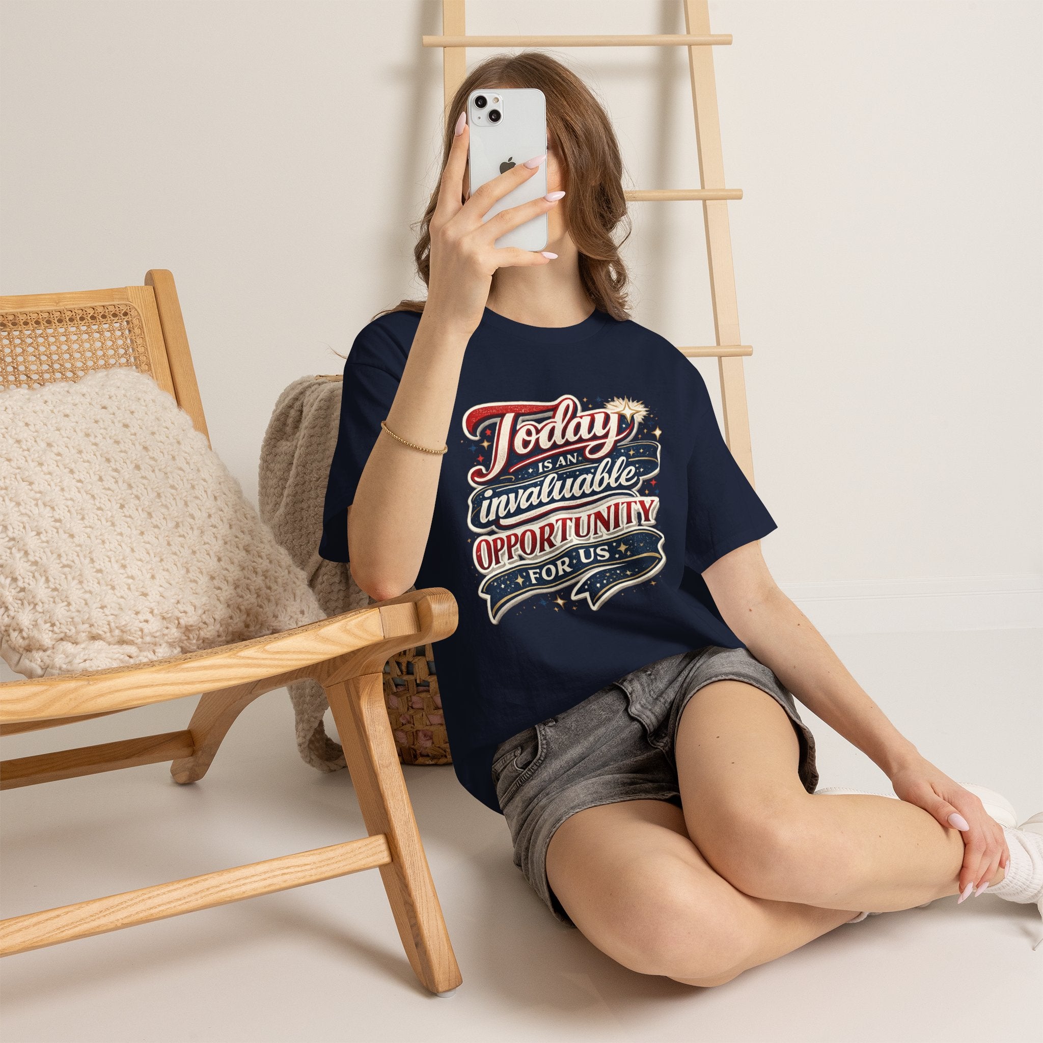 Today Is An Invaluable Opportunity For Us | Motivational Unisex Cotton T-Shirt