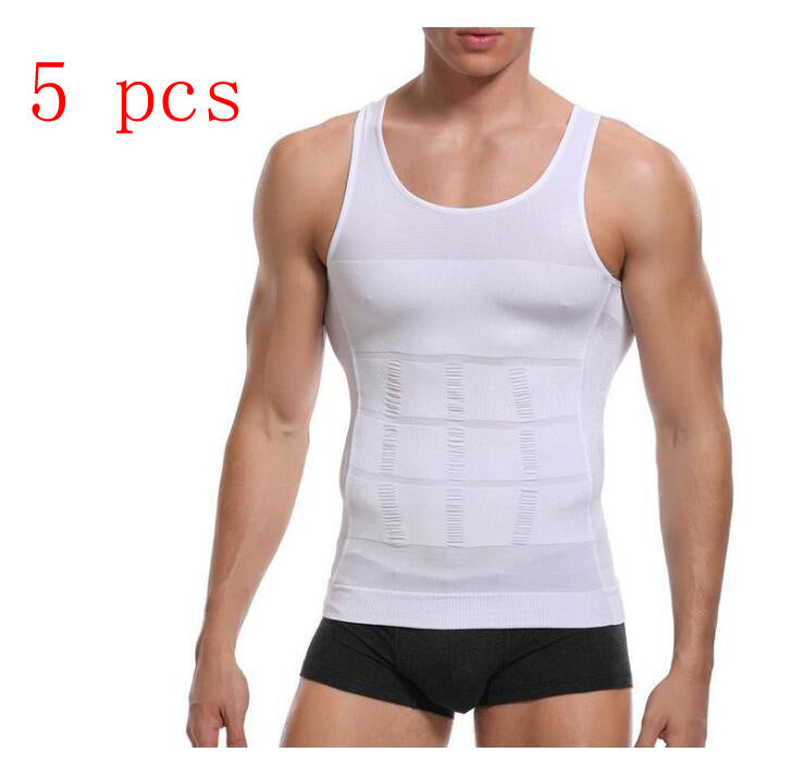 Men's Tummy Control Compression Shaper Vest – Slimming Body Sculpt Tank