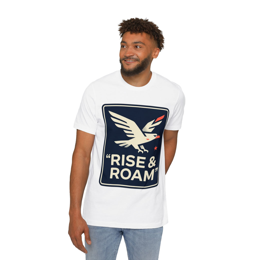 Rise & Roam Eagle T-Shirt — Vintage Americana Graphic Tee