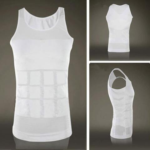 Men's Tummy Control Compression Shaper Vest – Slimming Body Sculpt Tank