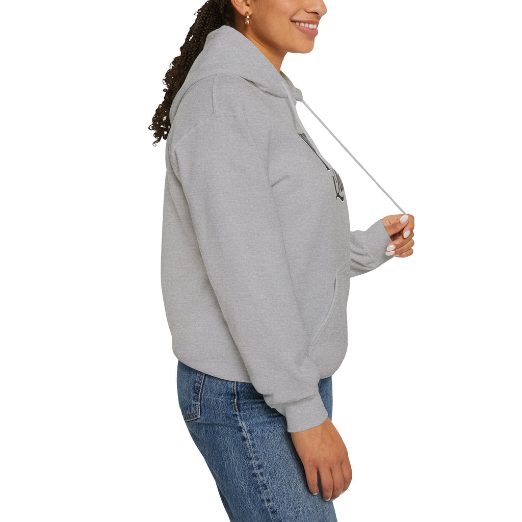 Tubular knit hoodie no side seam detail