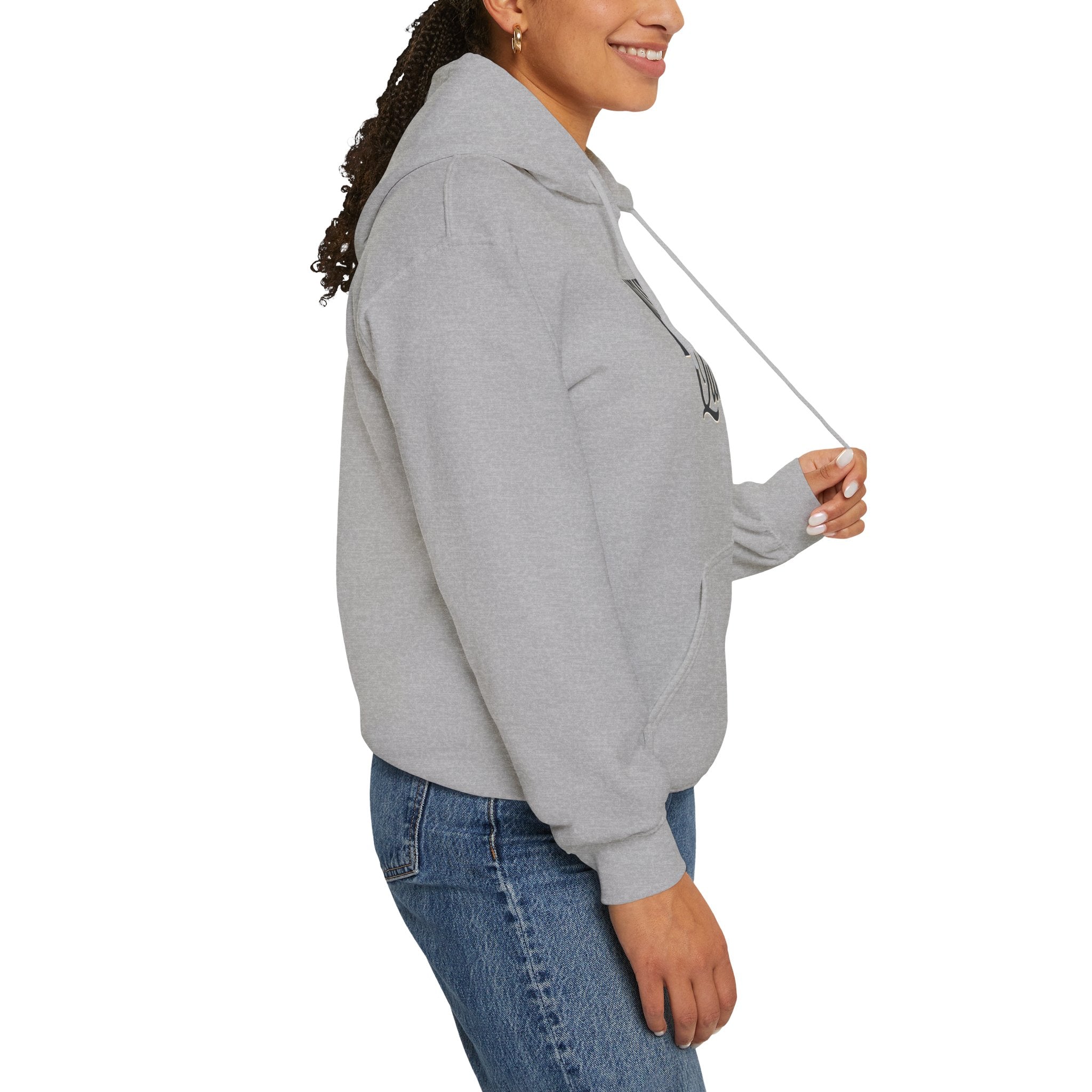 Tubular knit hoodie no side seam detail