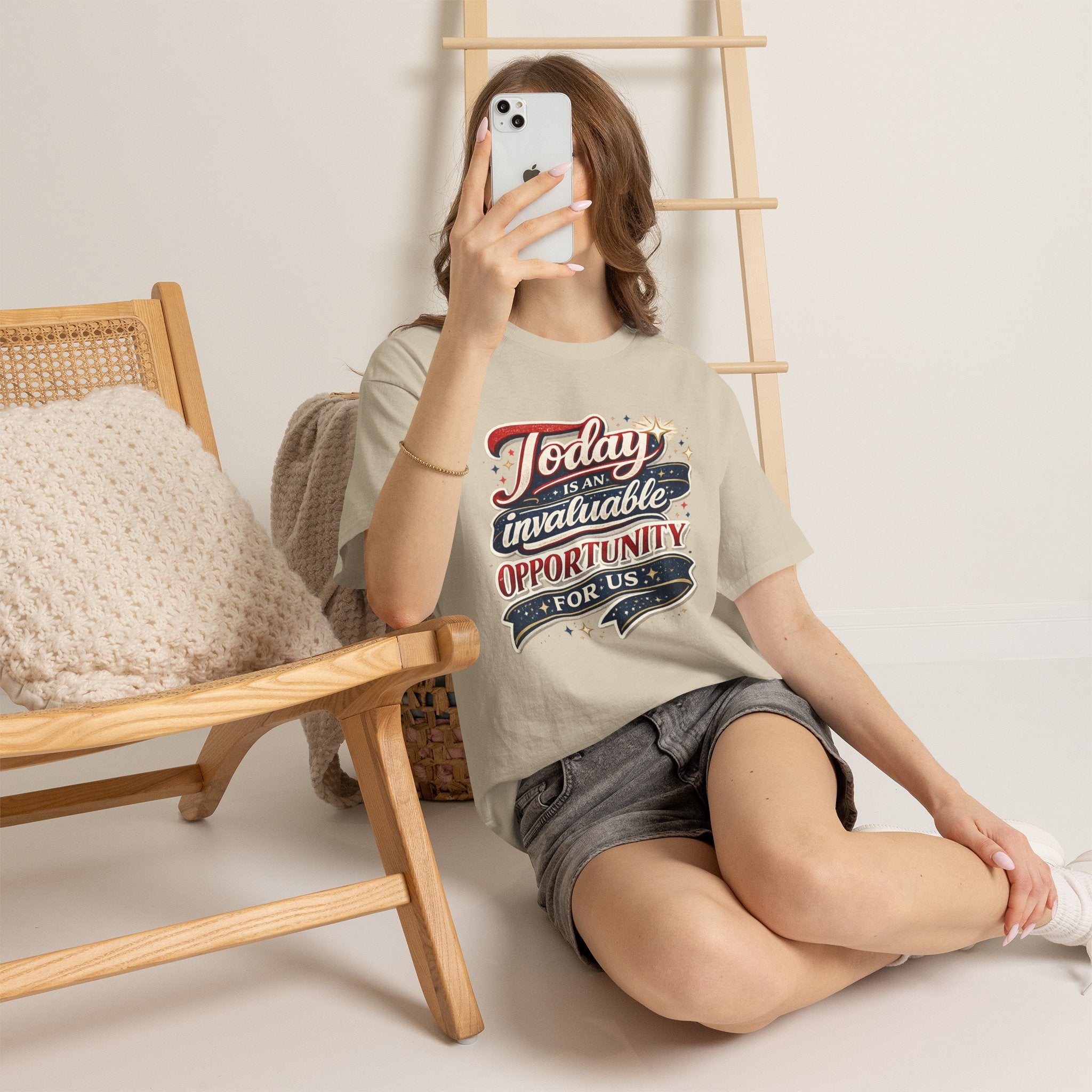 Today Is An Invaluable Opportunity For Us | Motivational Unisex Cotton T-Shirt