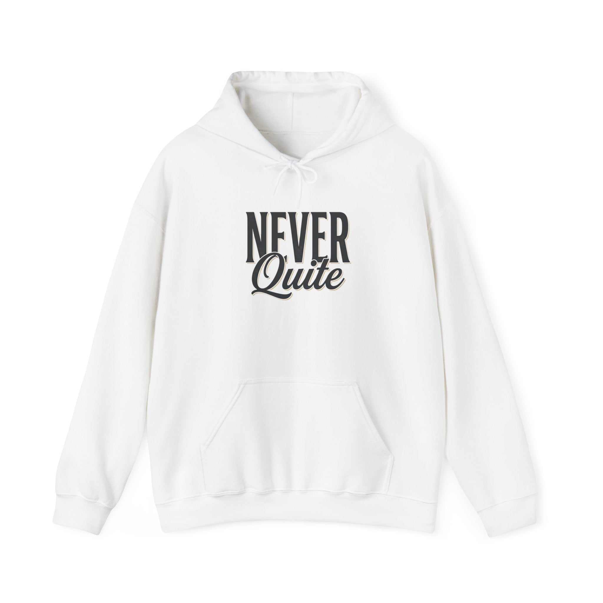 Women's streetwear hoodie with script print close-up
