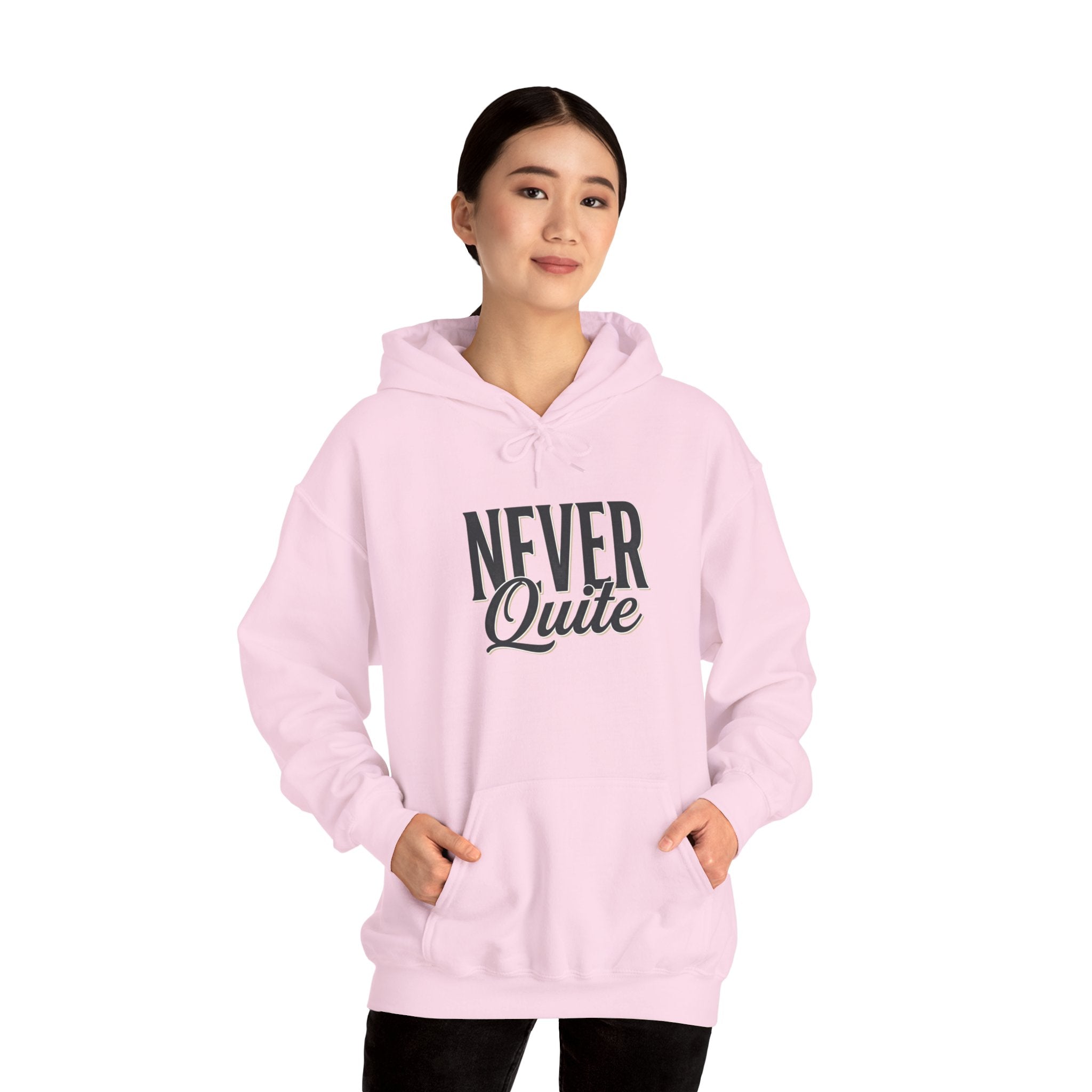 Tubular knit hoodie no side seam detail