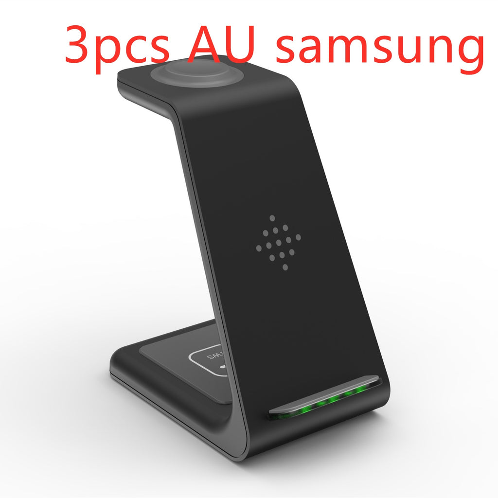 3-in-1 Wireless Charging Station – Fast Charge Dock for Phone, Watch & Earbuds