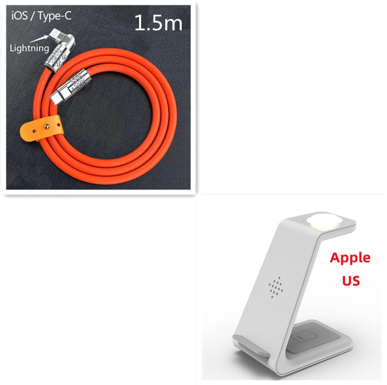 3-in-1 Wireless Charging Station – Fast Charge Dock for Phone, Watch & Earbuds