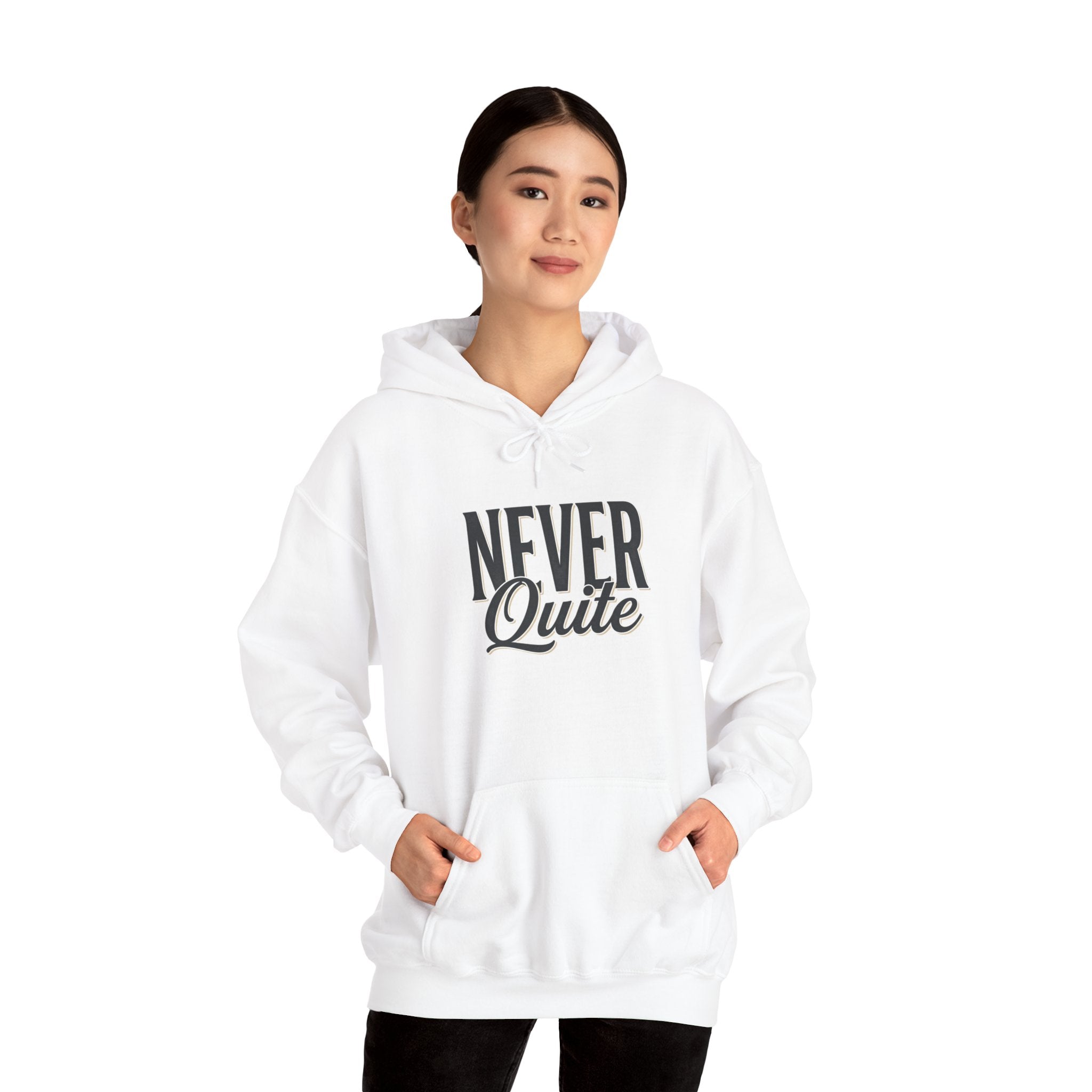 Cozy oversized hoodie styled with leggings