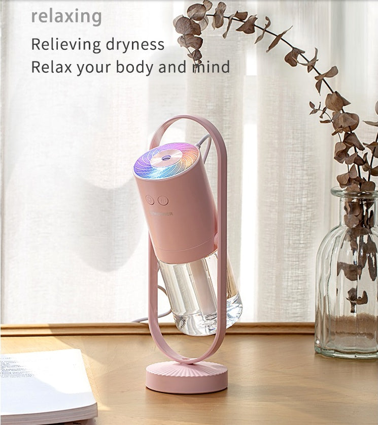 Magic Shadow USB Air Humidifier with Projection Night Light – Ultrasonic Cool Mist Maker & Mini Air Purifier for Home, Office & Car (200ML, Quiet, Portable)