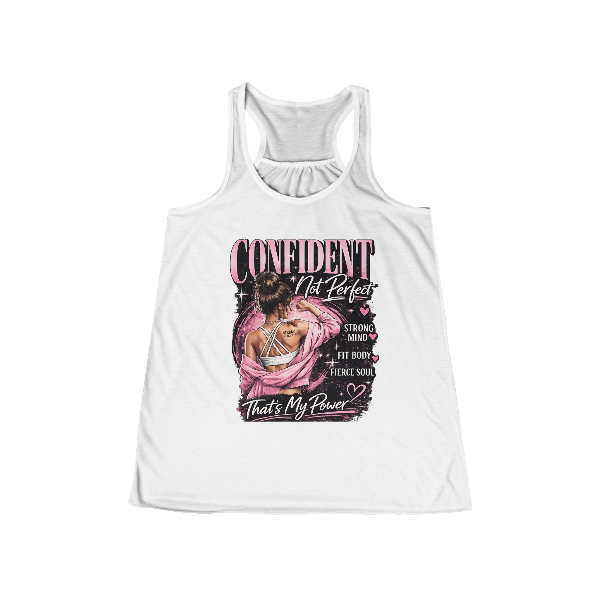 Confident Not Perfect Women's Racerback Tank Top