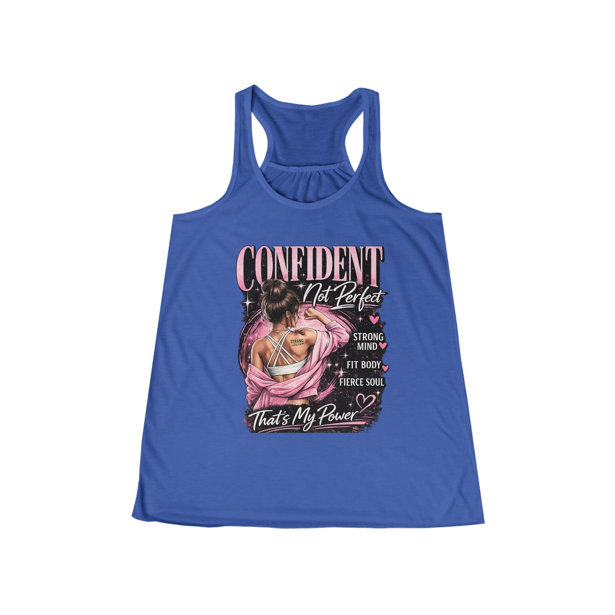 Confident Not Perfect Women's Racerback Tank Top