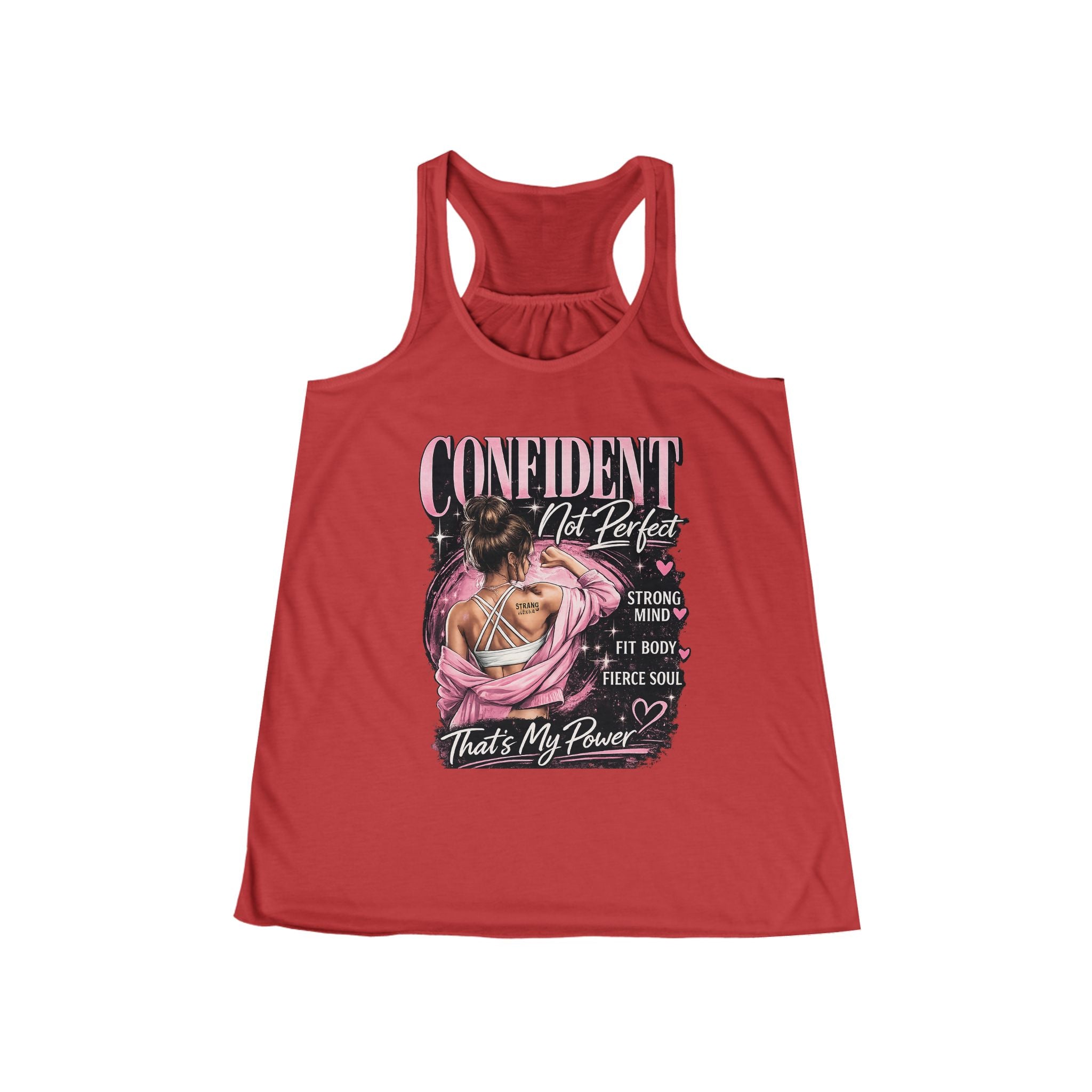 Confident Not Perfect Women's Racerback Tank Top