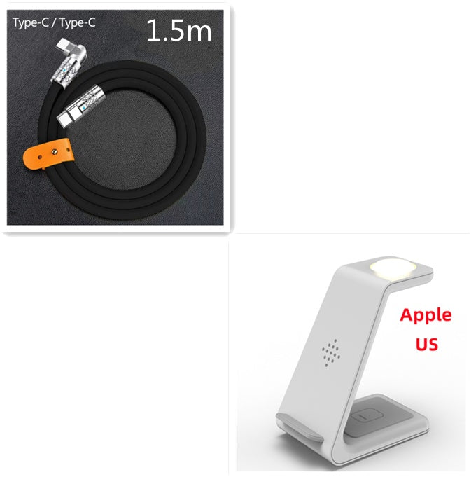 3-in-1 Wireless Charging Station – Fast Charge Dock for Phone, Watch & Earbuds