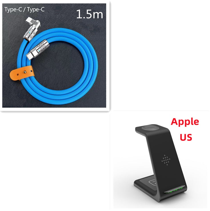 3-in-1 Wireless Charging Station – Fast Charge Dock for Phone, Watch & Earbuds
