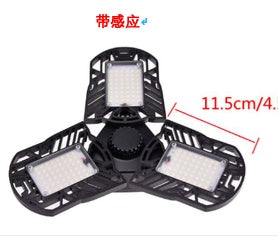 60W Deformable LED Garage Light – High-Intensity Industrial Lamp with Adjustable Panels
