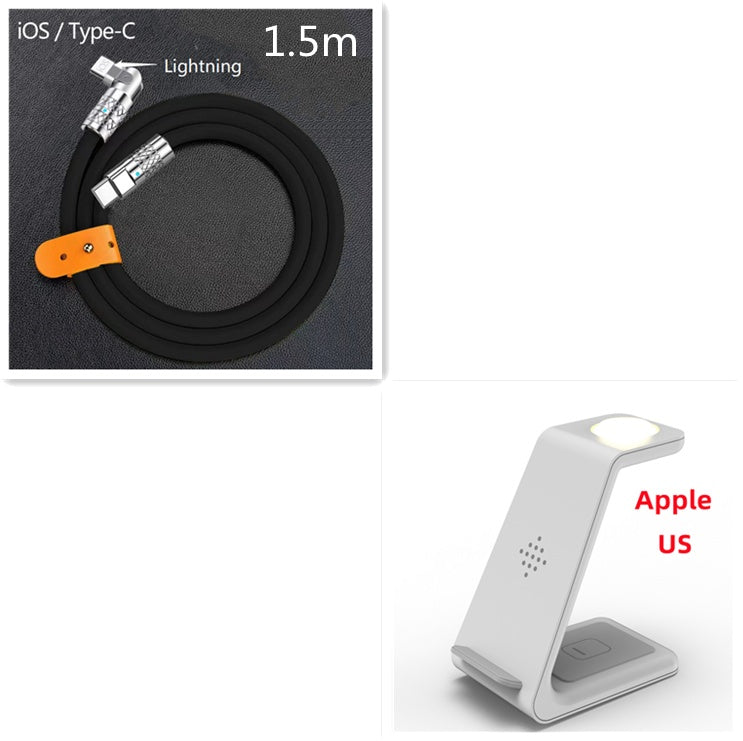 3-in-1 Wireless Charging Station – Fast Charge Dock for Phone, Watch & Earbuds
