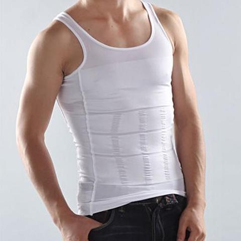 Men's Tummy Control Compression Shaper Vest – Slimming Body Sculpt Tank