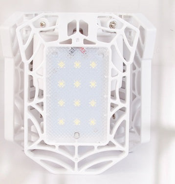 60W Deformable LED Garage Light – High-Intensity Industrial Lamp with Adjustable Panels