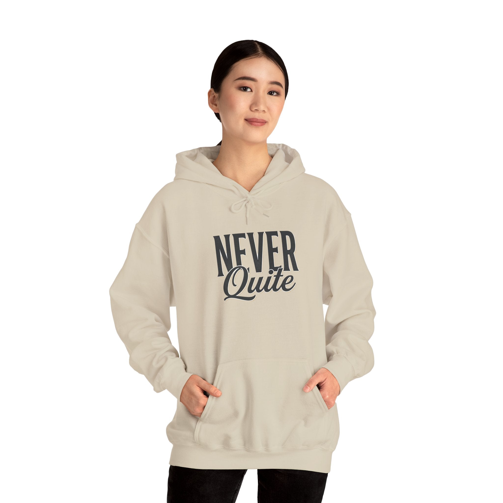 Cozy oversized hoodie styled with leggings