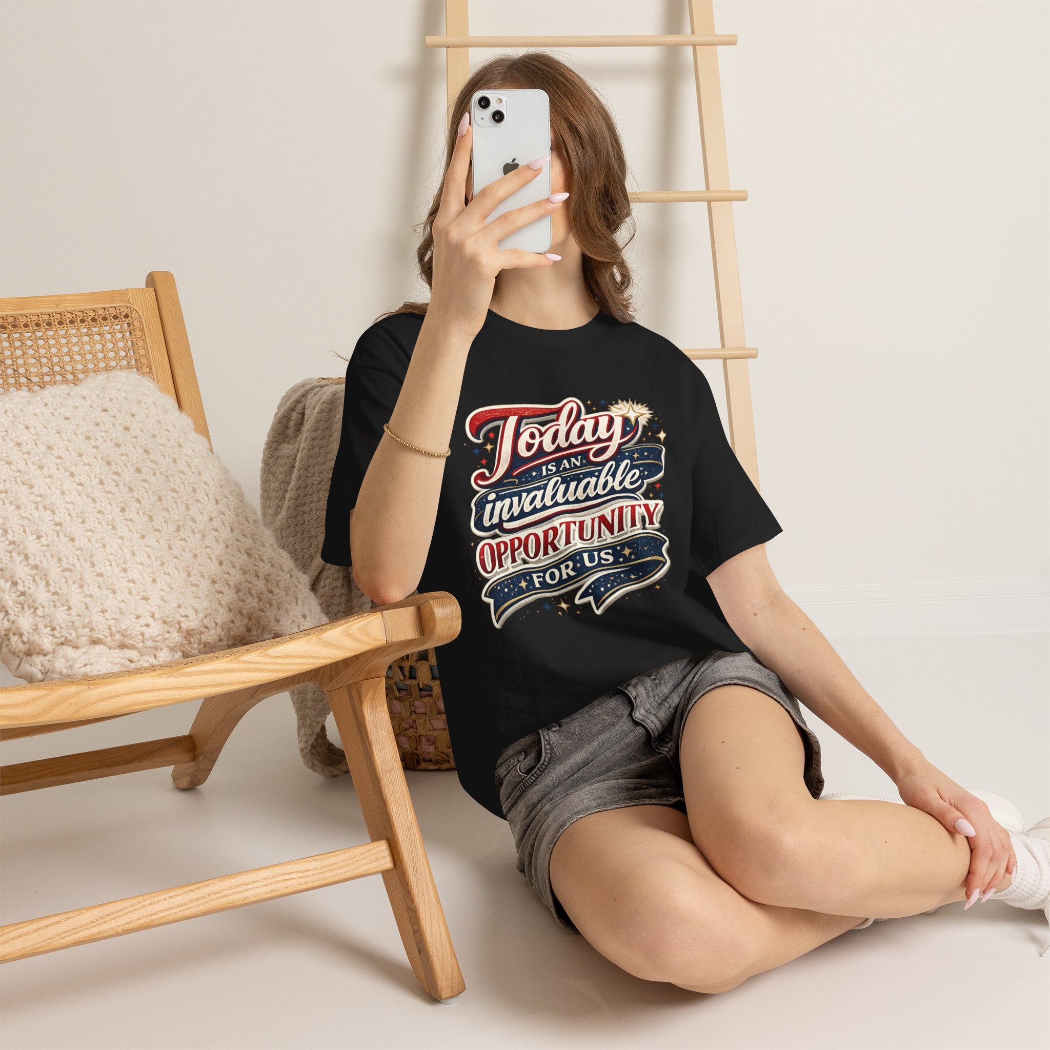 Today Is An Invaluable Opportunity For Us | Motivational Unisex Cotton T-Shirt