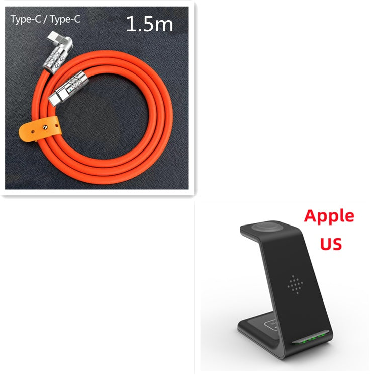 3-in-1 Wireless Charging Station – Fast Charge Dock for Phone, Watch & Earbuds