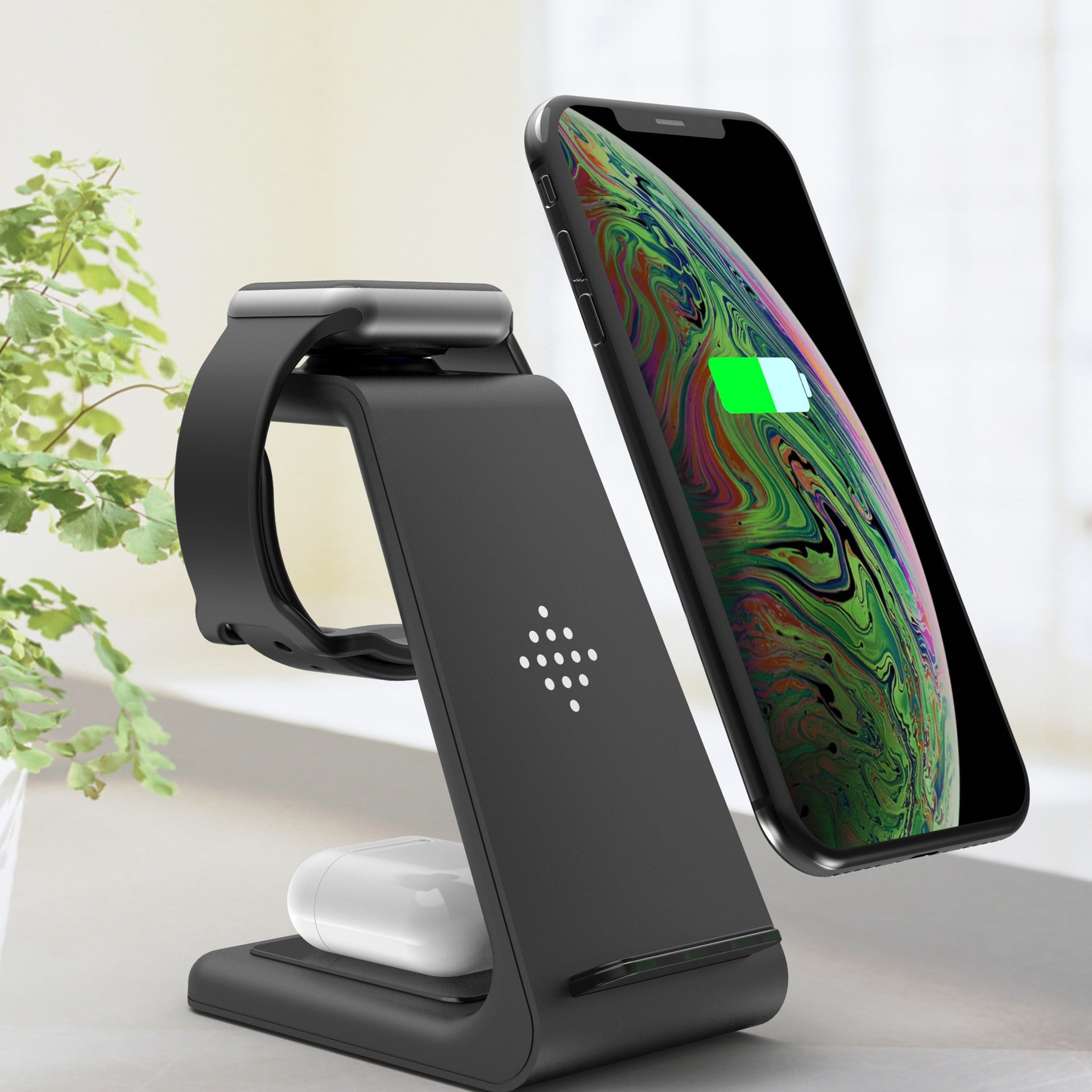 3-in-1 Wireless Charging Station – Fast Charge Dock for Phone, Watch & Earbuds