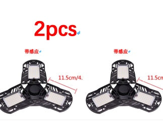 60W Deformable LED Garage Light – High-Intensity Industrial Lamp with Adjustable Panels