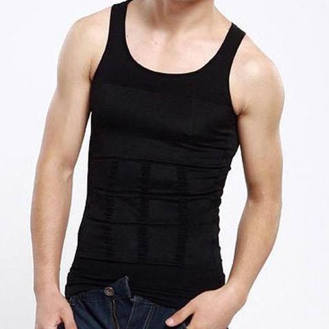 Men's Tummy Control Compression Shaper Vest – Slimming Body Sculpt Tank