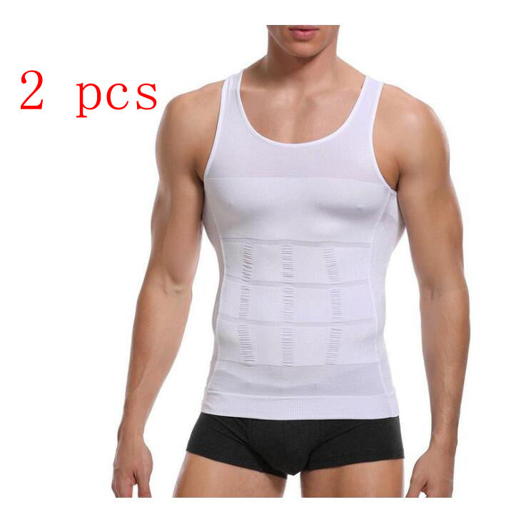 Men's Tummy Control Compression Shaper Vest – Slimming Body Sculpt Tank