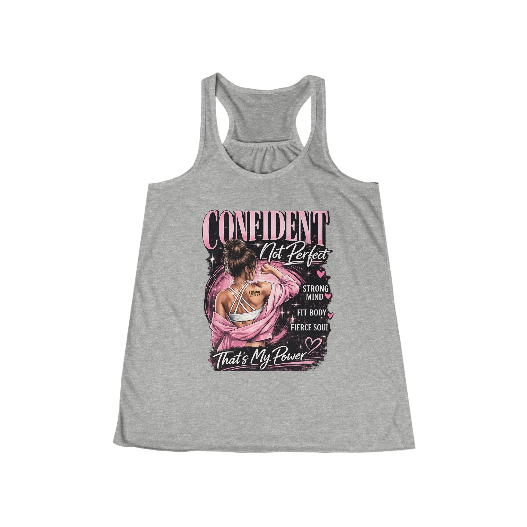 Confident Not Perfect Women's Racerback Tank Top