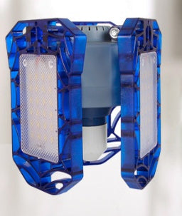 60W Deformable LED Garage Light – High-Intensity Industrial Lamp with Adjustable Panels