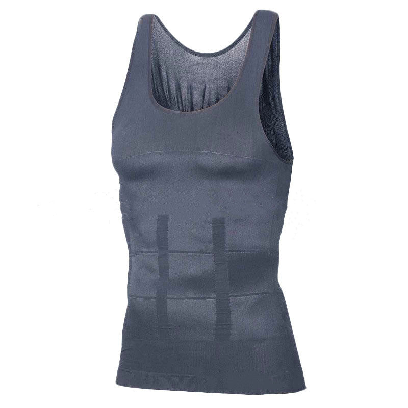 Men's Tummy Control Compression Shaper Vest – Slimming Body Sculpt Tank