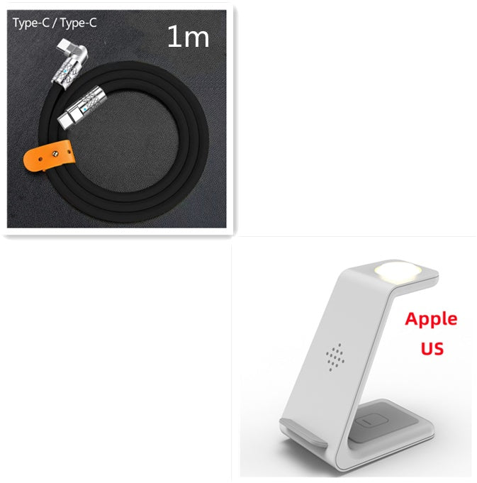 3-in-1 Wireless Charging Station – Fast Charge Dock for Phone, Watch & Earbuds