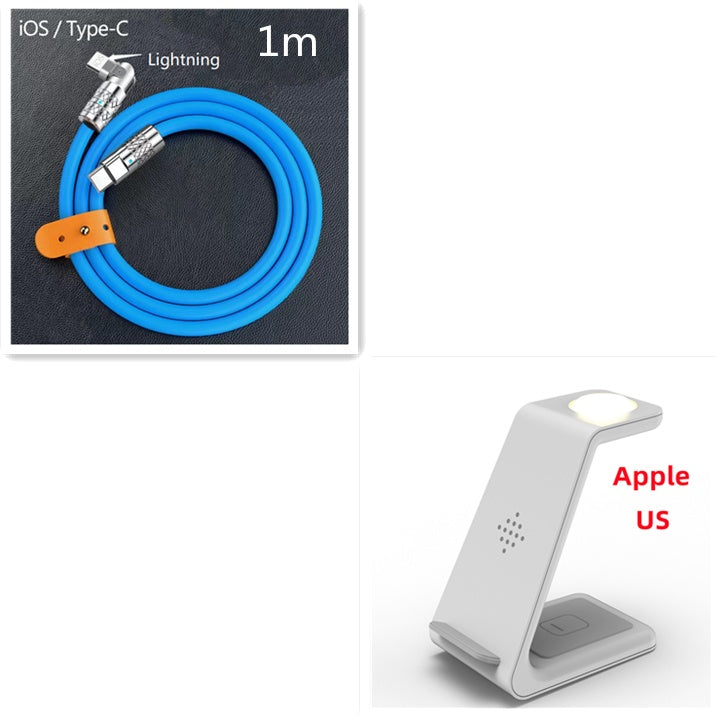 3-in-1 Wireless Charging Station – Fast Charge Dock for Phone, Watch & Earbuds