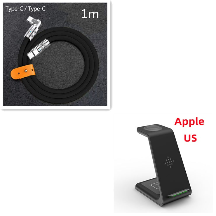 3-in-1 Wireless Charging Station – Fast Charge Dock for Phone, Watch & Earbuds