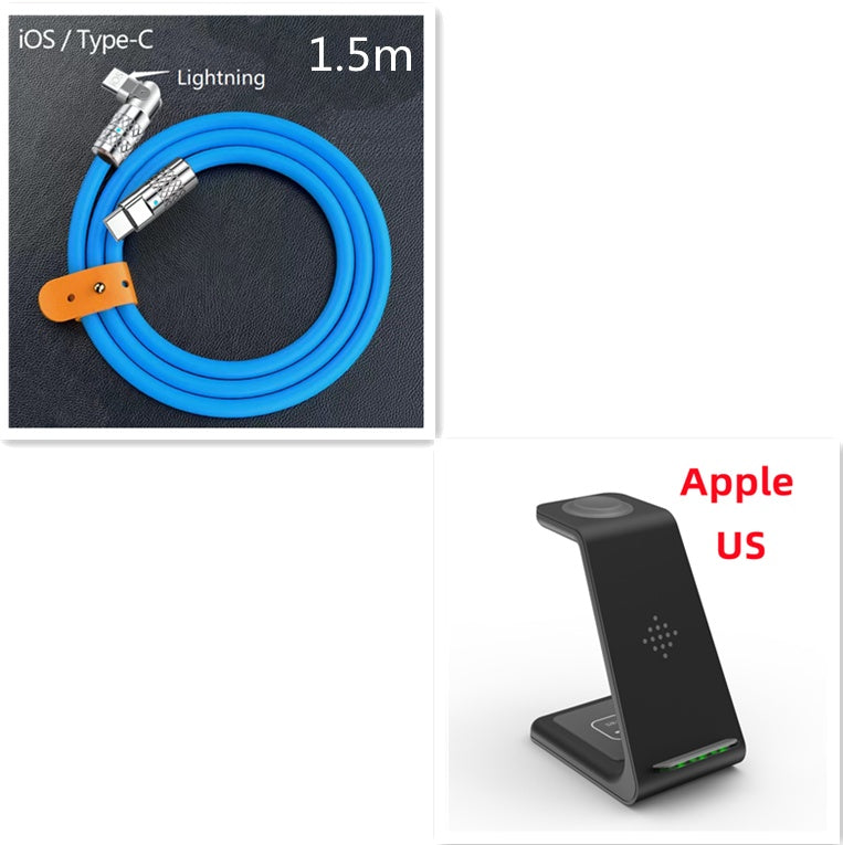 3-in-1 Wireless Charging Station – Fast Charge Dock for Phone, Watch & Earbuds